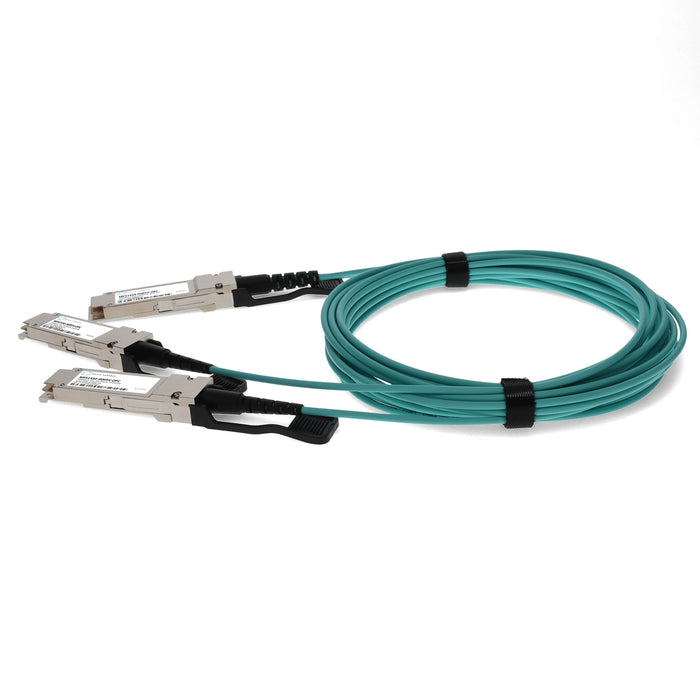 Mellanox MFS1S50-H005V Compatible TAA 200G-AOC QSFP56 to 2xQSFP56 Infiniband HDR Active Optical Cable (850nm, MMF, 5m, LSZH)