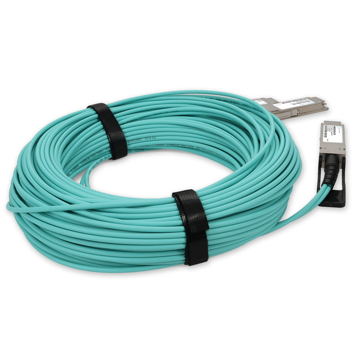 Mellanox MFS1S50-H030V Compatible TAA Compliant 200G-AOC QSFP56 to 2xQSFP56 Infiniband HDR Active Optical Cable (850nm, MMF, 30m, LSZH)