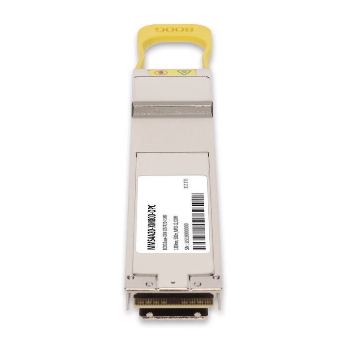 Mellanox® MMS4A20-XM800 Compatible TAA 800GBase-DR4 OSFP224-RHS Transceiver (SMF, 1310nm, 500m, MPO, DOM, CMIS 5.3)