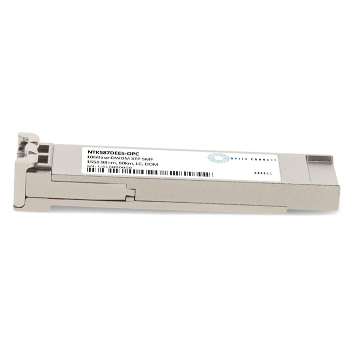 Ciena® NTK587DEE5 Compatible TAA 10GBase-DWDM XFP Transceiver 100GHz (SMF, 1558.98nm, 80km, LC, DOM)