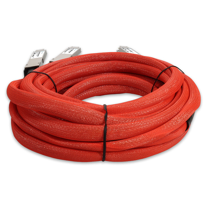 MSA and TAA 800GBase-CU OSFP112 to 2xOSFP112-RHS Direct Attach Cable (Active Twinax, 5m, Infiniband)
