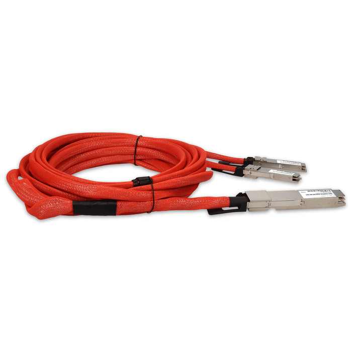 Mellanox Compatible TAA 400GBase-CU OSFP to 2xQSFP56 Direct Attach Cable Direct Attach Cable (Active Twinax, 3m)