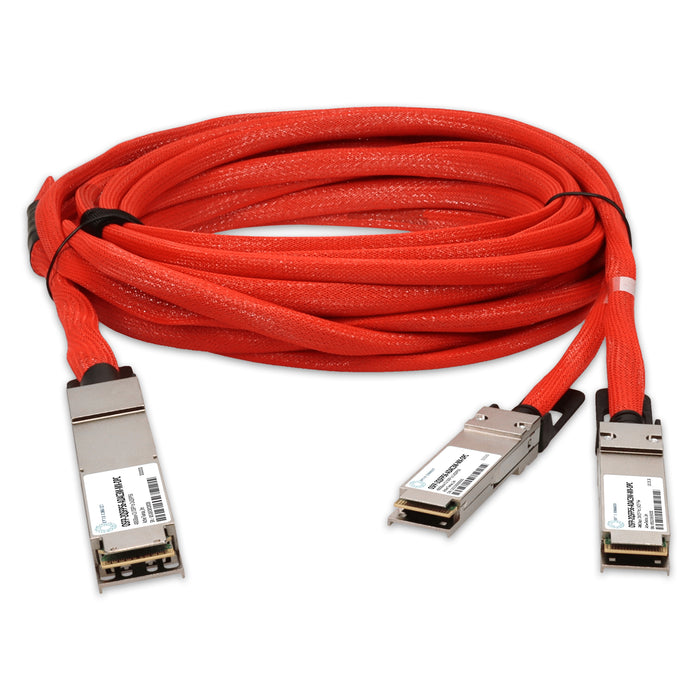 Mellanox Compatible TAA 400GBase-CU OSFP to 2xQSFP56 Direct Attach Cable Direct Attach Cable (Active Twinax, 3m)