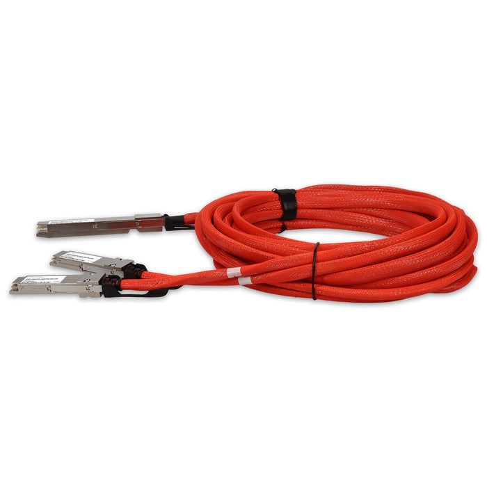 Mellanox Compatible TAA 400GBase-CU OSFP to 2xQSFP56 Direct Attach Cable Direct Attach Cable (Active Twinax, 5m)