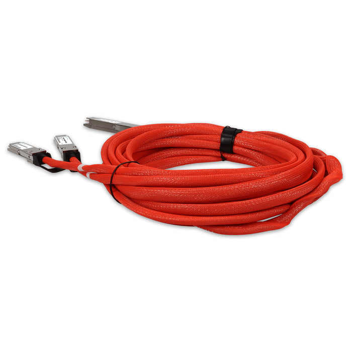 Mellanox Compatible TAA 400GBase-CU OSFP to 2xQSFP56 Direct Attach Cable Direct Attach Cable (Active Twinax, 5m)