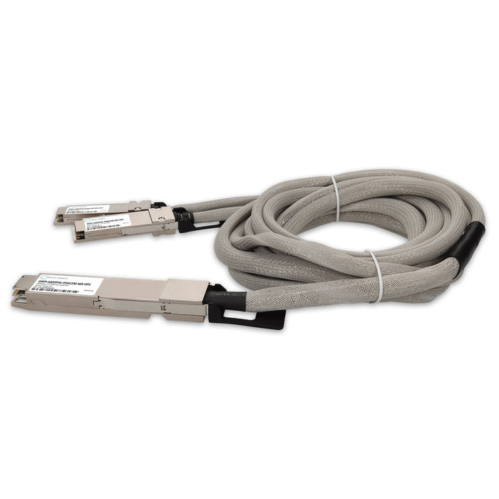 Mellanox Compatible 400GBase-CU OSFP to 2xQSFP56 Direct Attach Cable (Passive Twinax, 2m)