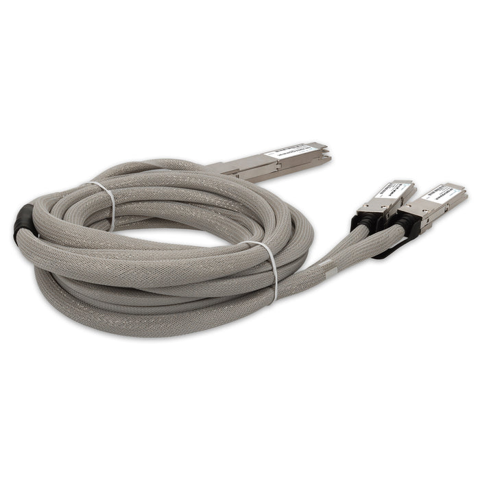 Mellanox Compatible 400GBase-CU OSFP to 2xQSFP56 Direct Attach Cable (Passive Twinax, 2m)