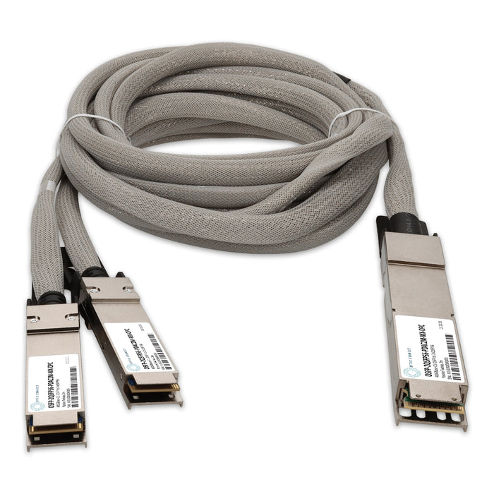 Mellanox Compatible 400GBase-CU OSFP to 2xQSFP56 Direct Attach Cable (Passive Twinax, 2m)