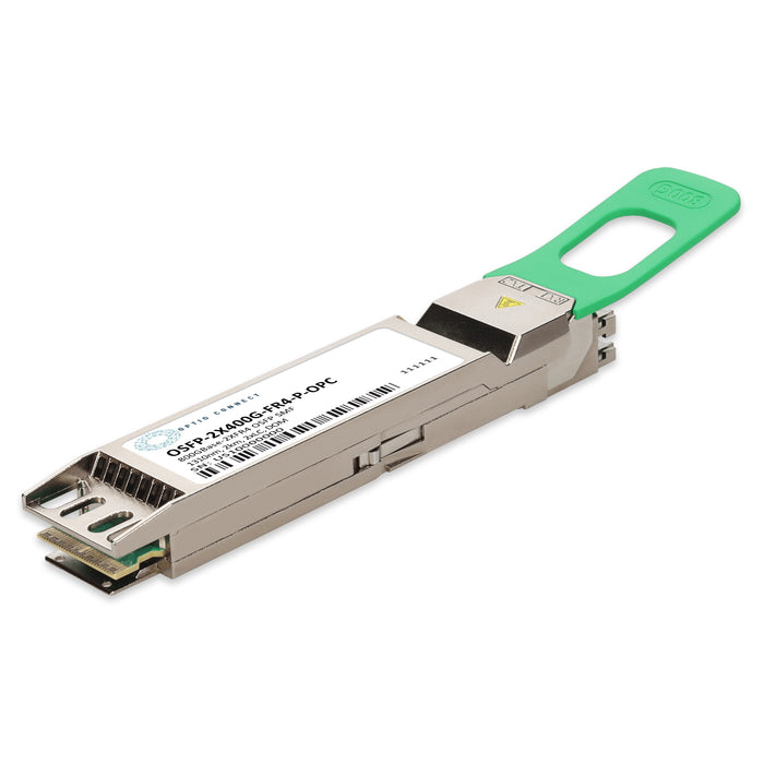 Juniper Networks® OSFP-2X400G-FR4-P Compatible TAA 800GBase-2xFR4 PAM4 OSFP Transceiver (SMF, 1310nm, 2km, 2xLC, DOM, CMIS 5.0)