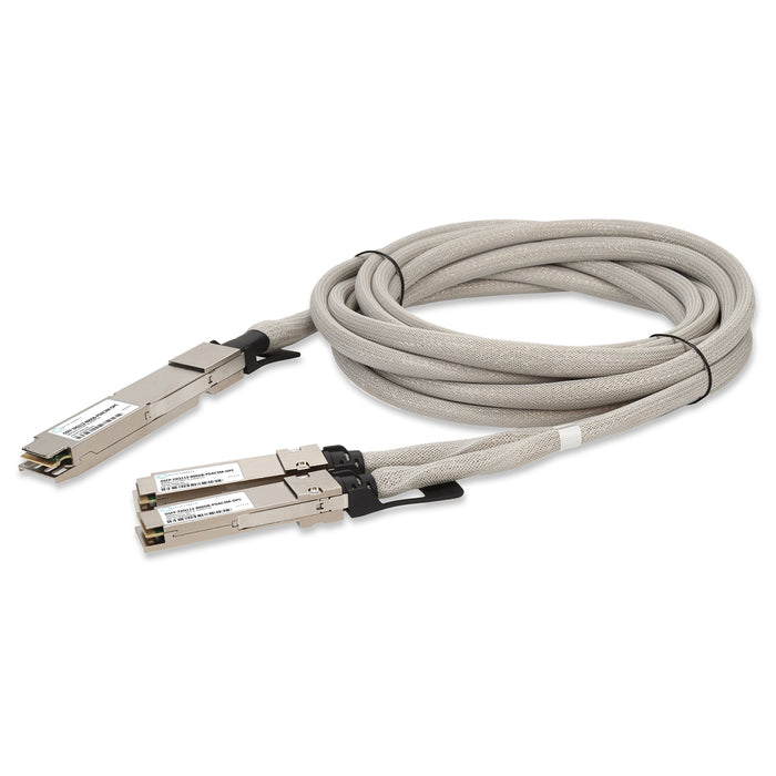 MSA and TAA 800GBase-CU OSFP to 2xQSFP112 Direct Attach Cable (Passive Twinax, 3m)