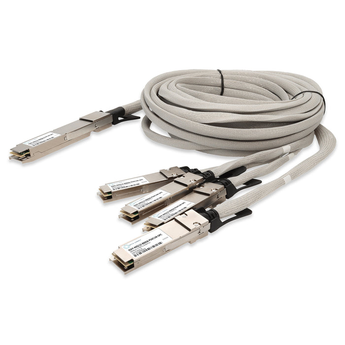 MSA and TAA 800GBase-CU OSFP to 4xQSFP112 Direct Attach Cable (Passive Twinax, 1m)