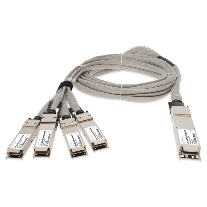 Arista Networks Compatible TAA 400GBase-CU OSFP to 4xQSFP56 Direct Attach Cable (Passive Twinax, 0.5m)