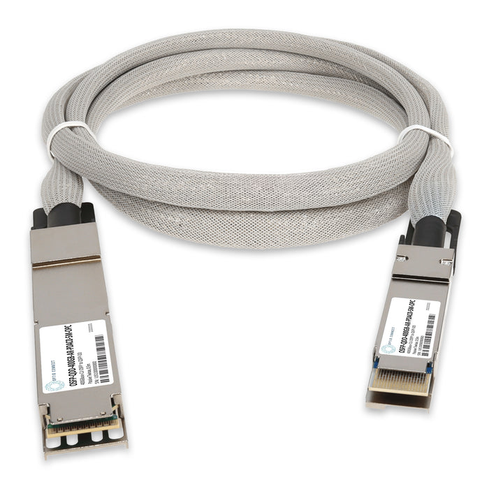 Arista Networks Compatible TAA 400GBase-CU OSFP to QSFP-DD Direct Attach Cable (Passive Twinax, 0.5m)