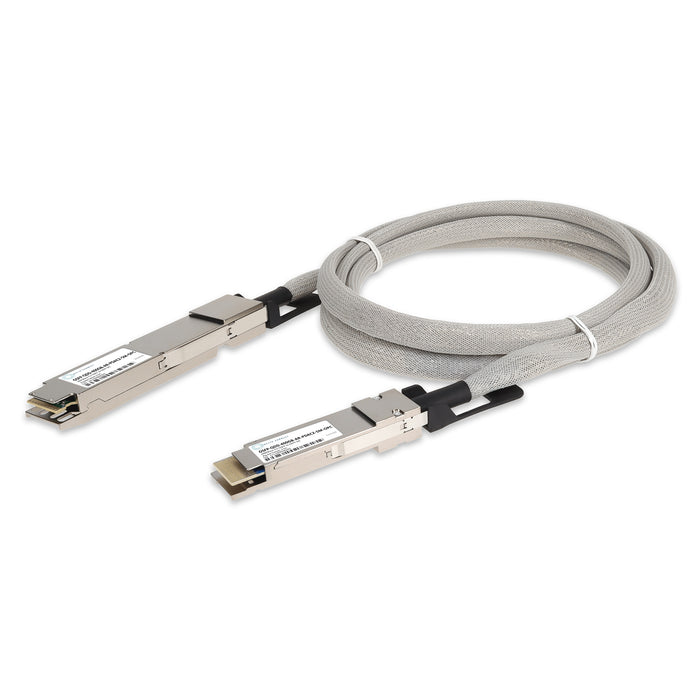 Arista Networks Compatible TAA 400GBase-CU OSFP to QSFP-DD Direct Attach Cable (Passive Twinax, 2.5m)