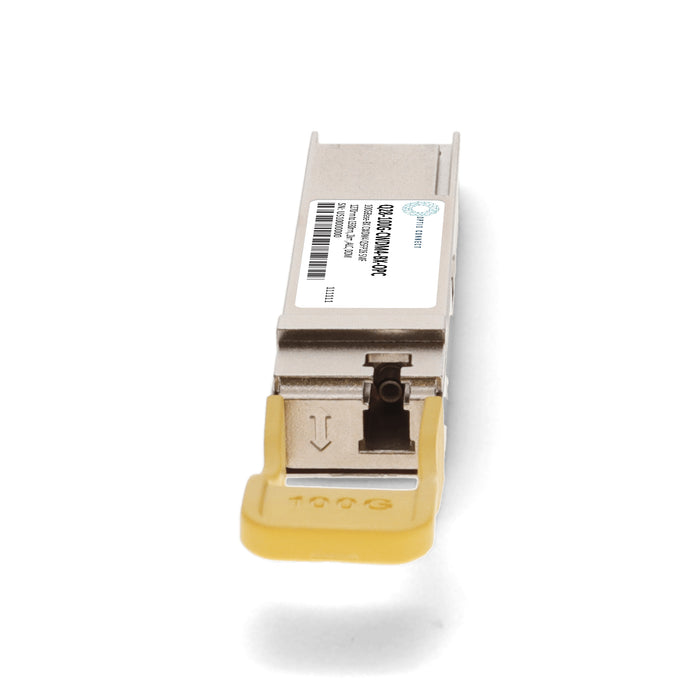 MSA and TAA 100GBase-BX CWDM4 QSFP28 Transceiver (SMF, 1270nm to 1330nm, 2km, ALC, DOM)