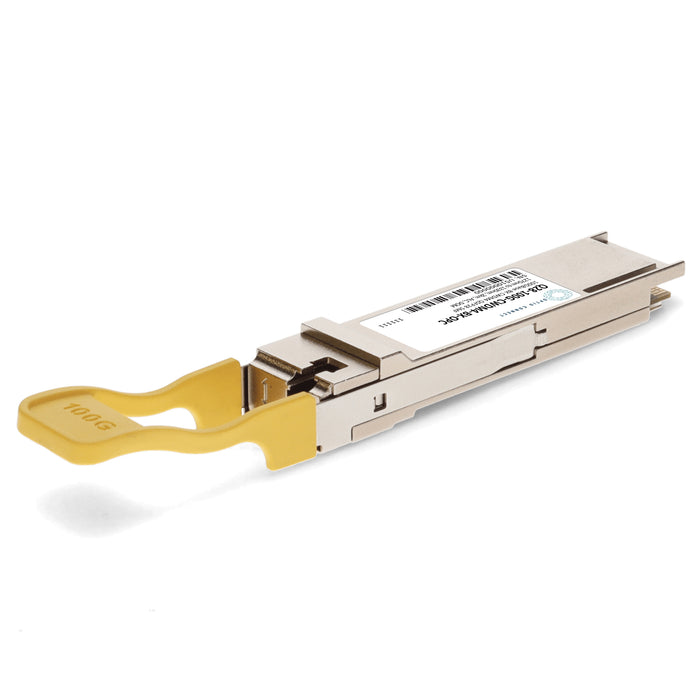 MSA and TAA 100GBase-BX CWDM4 QSFP28 Transceiver (SMF, 1270nm to 1330nm, 2km, ALC, DOM)