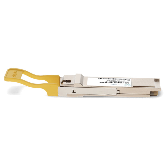 MSA and TAA 100GBase-BX CWDM4 QSFP28 Transceiver (SMF, 1270nm to 1330nm, 2km, ALC, DOM)