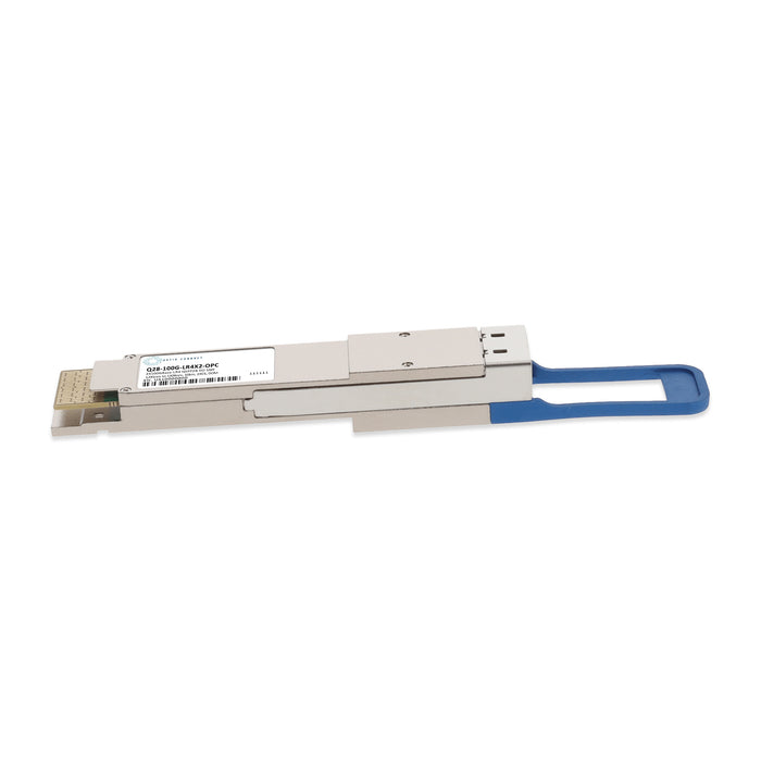 MSA and TAA 2x100GBase-LR4 QSFP28-DD Transceiver (SMF, 1295nm to 1309nm, 10km, 2xCS, DOM)