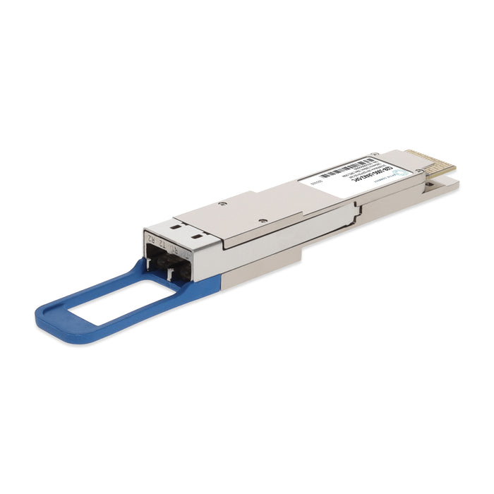 MSA and TAA 2x100GBase-LR4 QSFP28-DD Transceiver (SMF, 1295nm to 1309nm, 10km, 2xCS, DOM)