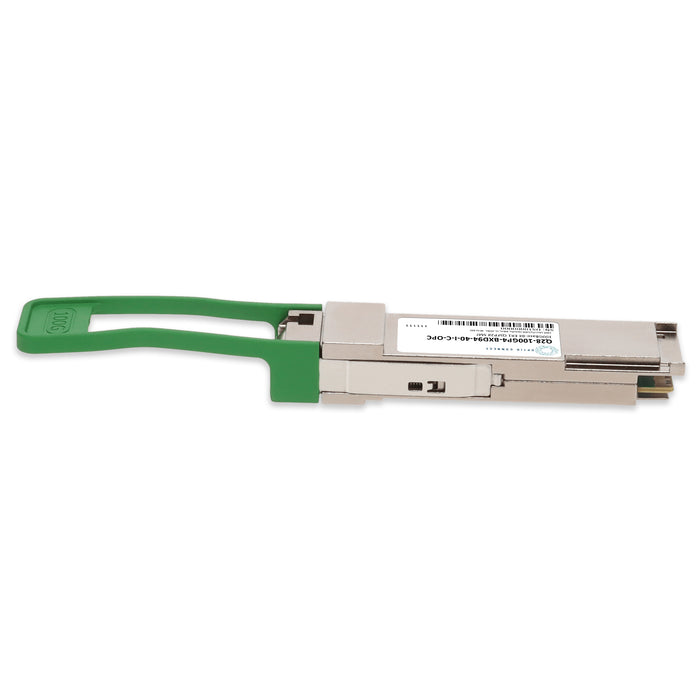 Cisco® Compatible TAA 100GBase-BX ER1 PAM4 QSFP28 Transceiver Single Lambda (SMF, 1309.14nmTx/1304.58nmRx, 40km, LC, DOM)