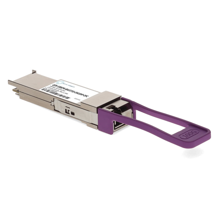 HP® Compatible TAA 100GBase-BX QSFP28 Transceiver Single Lambda (SMF, 1271nmTx/1331nmRx, 10km w/FEC, LC, DOM)