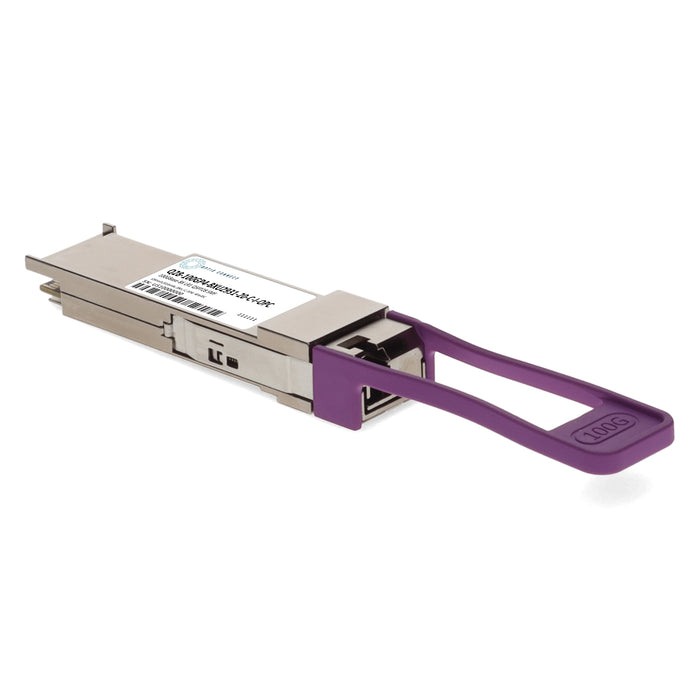 Cisco® Compatible TAA 100GBase-BX LR1 PAM4 QSFP28 Transceiver Single Lambda (SMF, 1291nmTx/1311nmRx, 20km, LC, DOM, -40 to 85C)