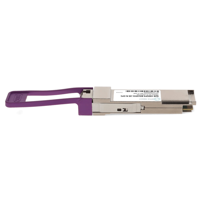 Alcatel-Lucent Nokia® Compatible TAA 100GBase-BX LR1 PAM4 QSFP28 Transceiver Single Lambda (SMF, 1291nmTx/1311nmRx, 20km, LC, DOM)