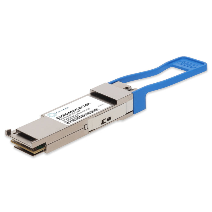 Calix® Compatible TAA 100GBase-BX ER1 QSFP28 Transceiver Single Lambda (SMF, 1304.58nmTx/1309.14nmRx, 40km, LC, DOM)