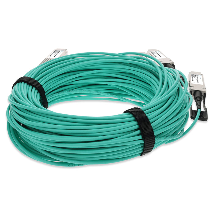 Mellanox Compatible 400GBase-AOC QSFP-DD to 4xQSFP56 PAM-4 Active Optical Cable (850nm, MMF, 3m) CMIS 3.0