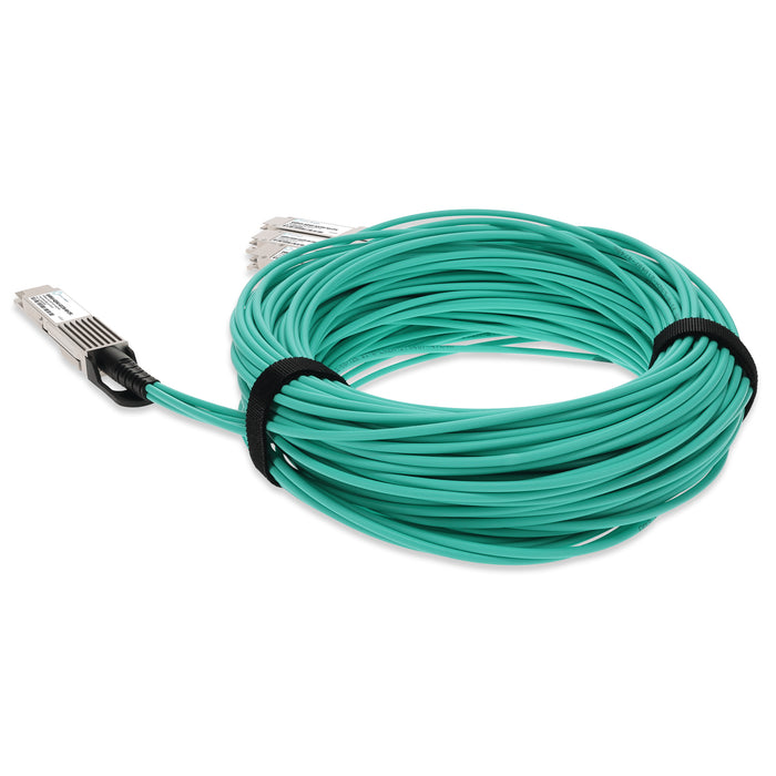 Mellanox Compatible 400GBase-AOC QSFP-DD to 4xQSFP56 PAM-4 Active Optical Cable (850nm, MMF, 5m) CMIS 4.0