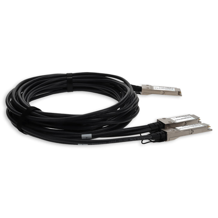 Mellanox Compatible TAA 200GBase-CU QSFP56 to 2xQSFP56 Infiniband HDR Direct Attach Cable (Passive Twinax, 0.5m, LSZH)