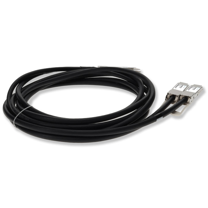 Juniper Networks QDD-2X200G-2M Compatible TAA 400GBase-CU QSFP-DD 400G to 2xQSFP56 200G PAM-4 Direct Attach Cable (Passive Twinax, 2m)