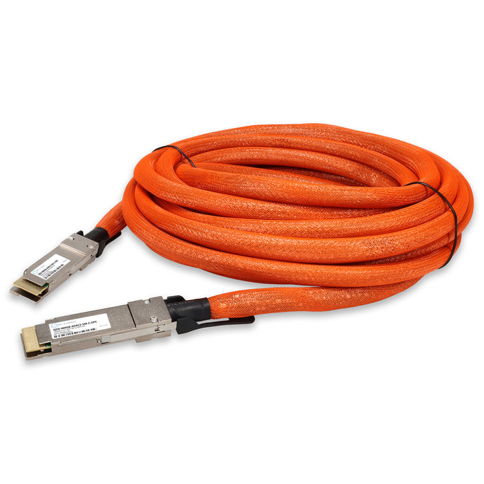 Cisco Compatible TAA 400GBase-CU QSFP-DD to QSFP-DD Direct Attach Cable (Active Twinax, 2.5m)