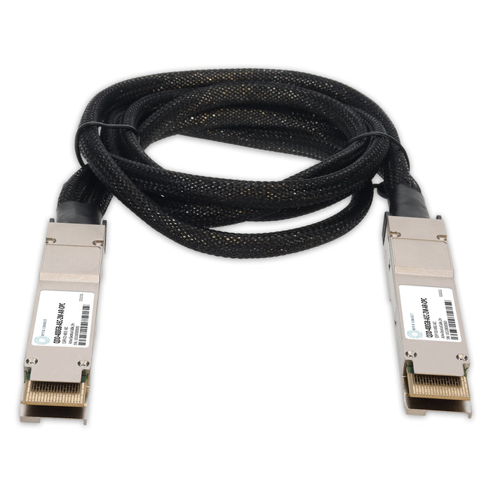 Arista Networks Compatible TAA 400GBase-AEC QSFP-DD to QSFP-DD Active Electrical Cable (AEC, 2m, CMIS 5.2)