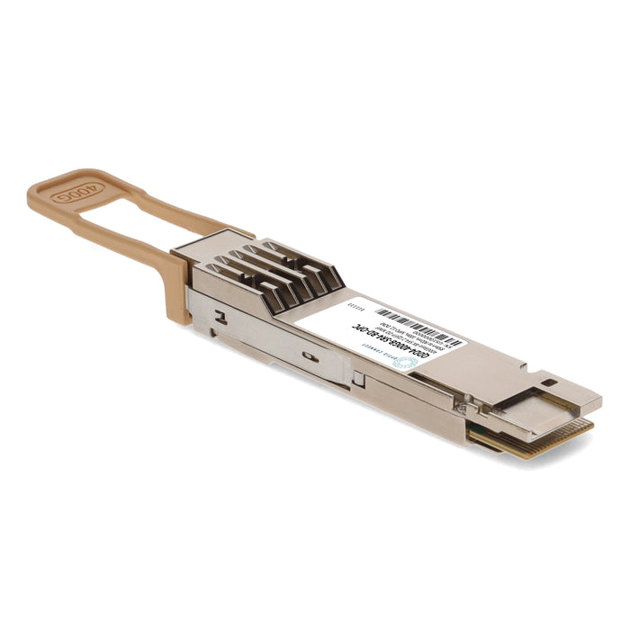 MSA and TAA 400GBase-BX SR4.2 PAM4 QSFP-DD Transceiver (MMF, 850nm to 902nm, 100m, MPO-12, DOM, CMIS 4.0)