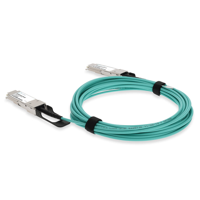 Juniper Networks Compatible TAA Compliant 40GBase-AOC QSFP+ to QSFP+ Active Optical Cable (850nm, MMF, 7m)