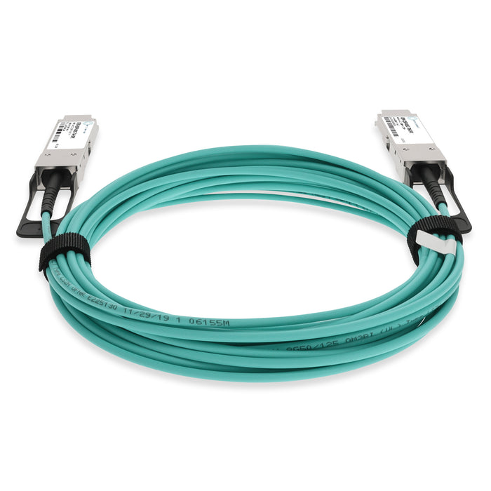Juniper Networks Compatible TAA Compliant 40GBase-AOC QSFP+ to QSFP+ Active Optical Cable (850nm, MMF, 7m)