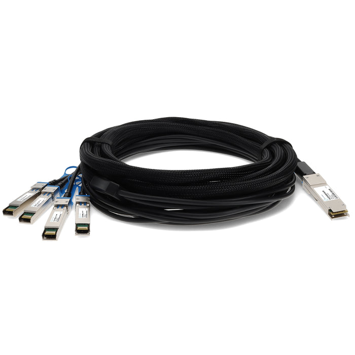Juniper Networks QFX-QSFP-DACBO-4M Compatible TAA Compliant 40GBase-CU QSFP+ to 4xSFP+ Direct Attach Cable (Passive Twinax, 4m)