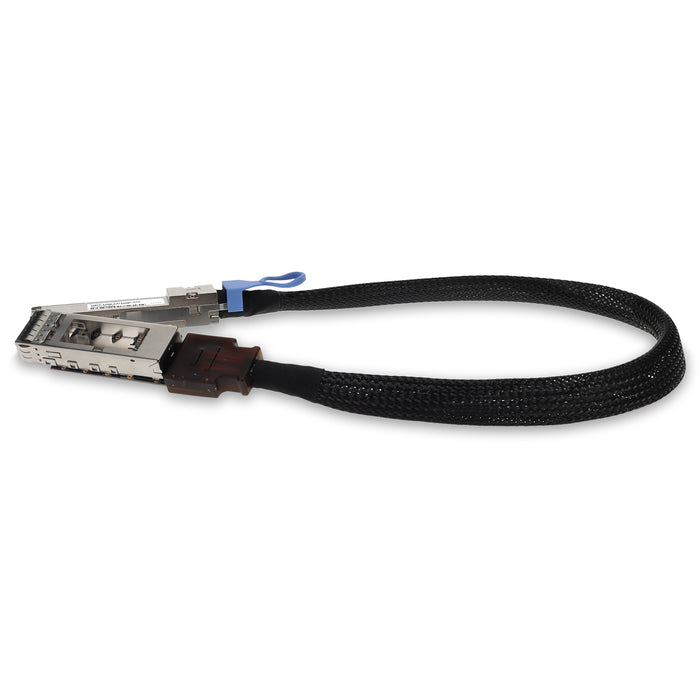 100GBase-CU QSFP28 to QSFP28 Male to Female Direct Attach Extension Cable (Passive Twinax, 22cm, 30AWG)
