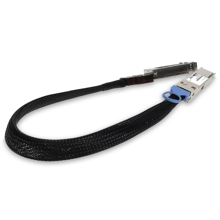 100GBase-CU QSFP28 to QSFP28 Male to Female Direct Attach Extension Cable (Passive Twinax, 22cm, 30AWG)