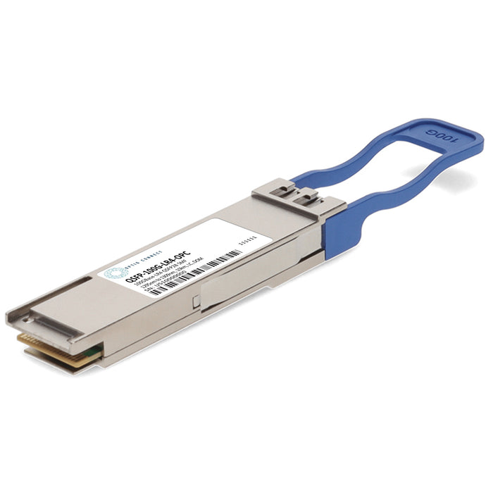 Cisco® QSFP-100G-LR4 Compatible TAA 100GBase-LR4 QSFP28 Transceiver (SMF, 1295nm to 1309nm, 10km, LC, DOM)