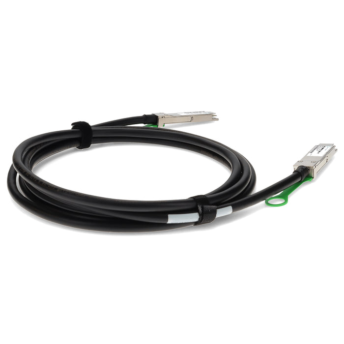 MSA and TAA Compliant 100GBase-CU QSFP28 to QSFP28 Direct Attach Cable (Passive Twinax, 2.5m, 26AWG, -40 to 85C)