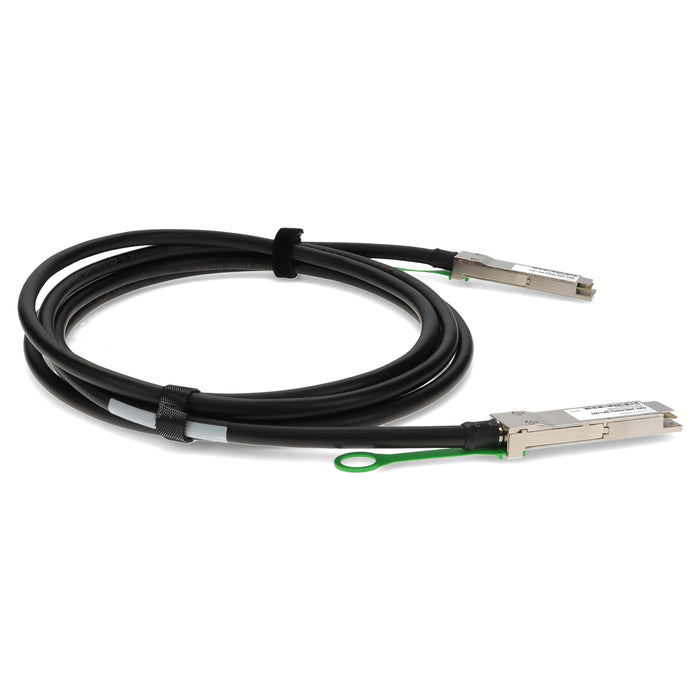 MSA and TAA Compliant 100GBase-CU QSFP28 to QSFP28 Direct Attach Cable (Passive Twinax, 2.5m, 26AWG, -40 to 85C)