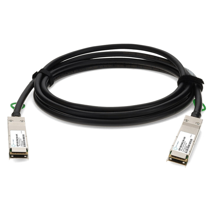 MSA and TAA Compliant 100GBase-CU QSFP28 to QSFP28 Direct Attach Cable (Passive Twinax, 2.5m, 26AWG, -40 to 85C)
