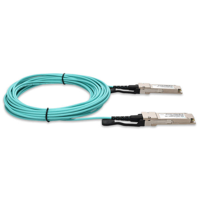 Juniper Networks Compatible TAA 100GBase-AOC QSFP28 to QSFP28 Low Power Active Optical Cable (850nm, MMF, 40m, Infiniband EDR, LSZH)