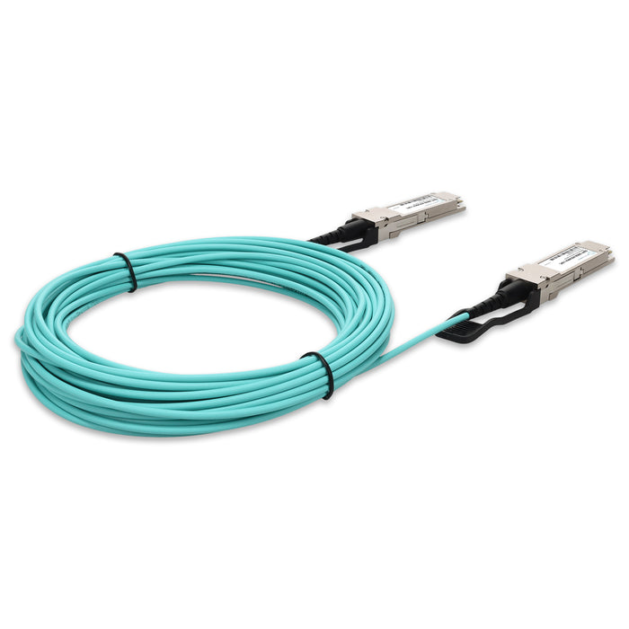 Juniper Networks Compatible TAA 100GBase-AOC QSFP28 to QSFP28 Low Power Active Optical Cable (850nm, MMF, 4m, Infiniband EDR, LSZH)