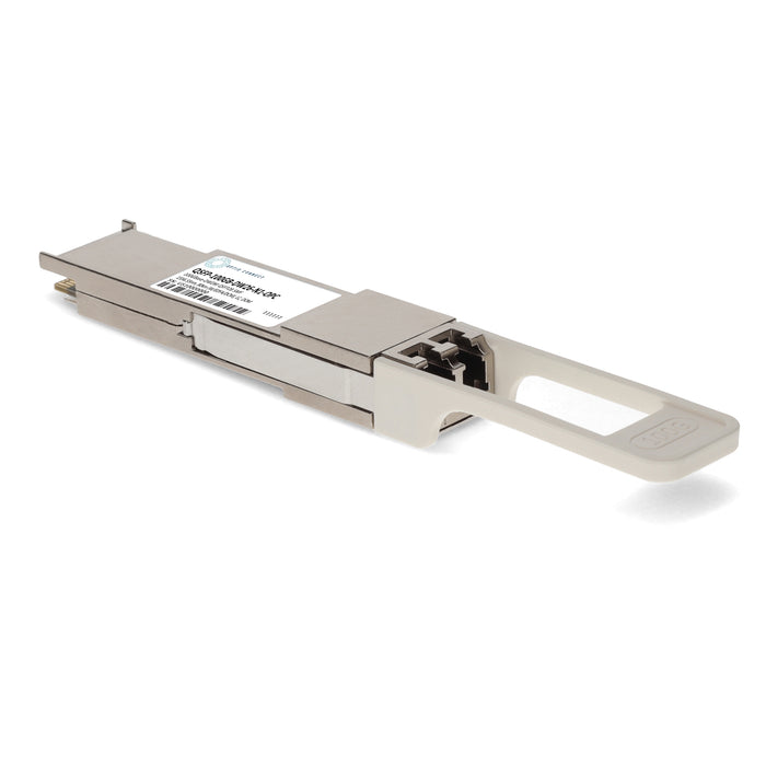 Alcatel-Lucent Nokia® Compatible TAA 100GBase-DWDM PAM4 QSFP28 Transceiver Single Lambda C-Band (SMF, 1556.55nm, 80km w/EDFA/DCM, LC, DOM)