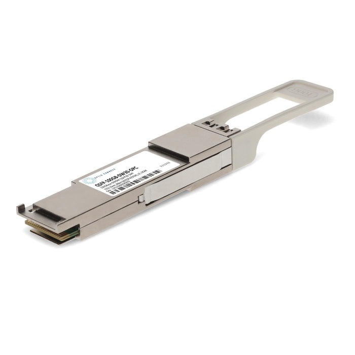 MSA and TAA 100GBase-DWDM PAM4 QSFP28 Transceiver Single Lambda C-Band 100GHz w/EDFA/DCM (SMF, 1553.33nm, 80km w/EDFA/DCM, LC, DOM)