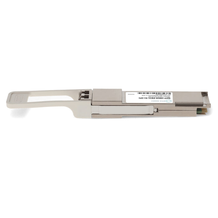 Alcatel-Lucent Nokia® Compatible TAA 100GBase-DWDM PAM4 QSFP28 Transceiver Single Lambda C-Band (SMF, 1552.52nm, 80km w/EDFA/DCM, LC, DOM)