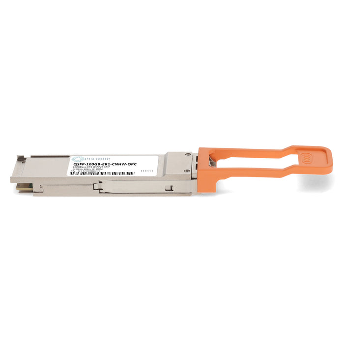 Cisco®, Alcatel-Lucent Nokia®, and Huawei® Compatible TAA 100GBase-ER1 QSFP28 Single Lambda Transceiver (SMF, 1310nm, 40km, LC, DOM)